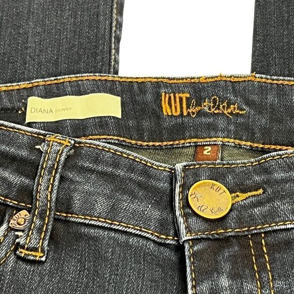 KUT from the cloth dark wash Diana skinny jeans size 2 - Picture 11 of 15